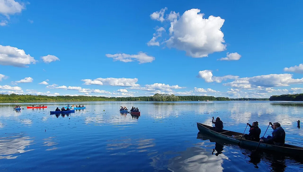 Paddeltag auf dem See